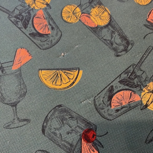 🌸Goodfellow Mens Short Sleeve Orange Lemon Summer Cocktail Shirt size XXL - Picture 8 of 10